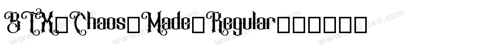 BTX-Chaos-Made-Regular字体转换