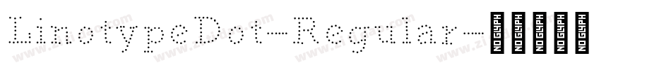 LinotypeDot-Regular字体转换