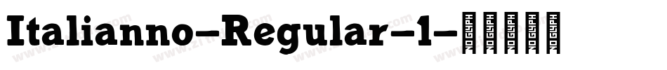 Italianno-Regular-1字体转换