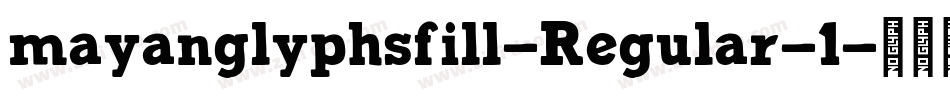 mayanglyphsfill-Regular-1字体转换