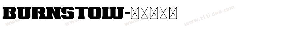 BURNSTOW字体转换