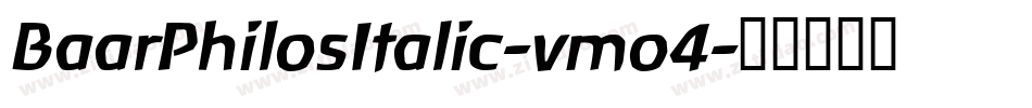 BaarPhilosItalic-vmo4字体转换