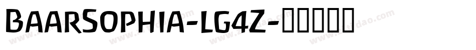 BaarSophia-lg4Z字体转换