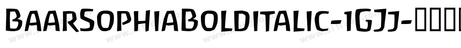 BaarSophiaBolditalic-1GJj字体转换