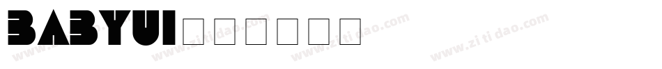 BABYUI字体转换