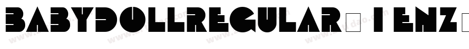 BabydollRegular-1enZ字体转换