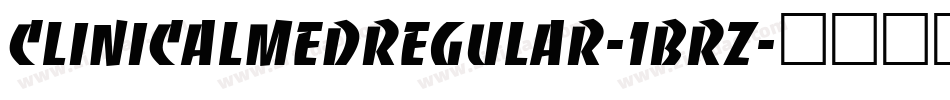 ClinicalmedRegular-1BrZ字体转换