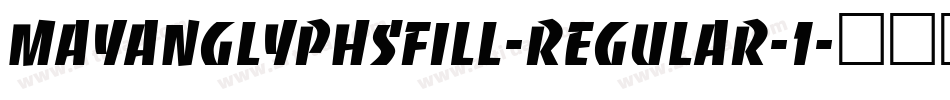 mayanglyphsfill-Regular-1字体转换
