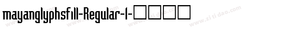 mayanglyphsfill-Regular-1字体转换
