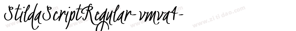 StildaScriptRegular-vmva4字体转换