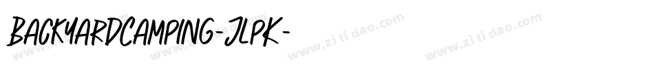 BackyardCamping-JlpK字体转换