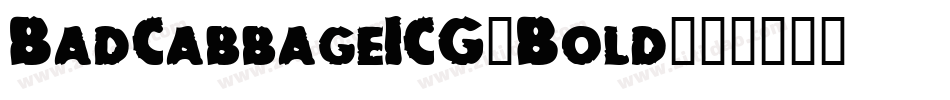 BadCabbageICG-Bold字体转换