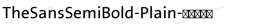TheSansSemiBold-Plain字体转换