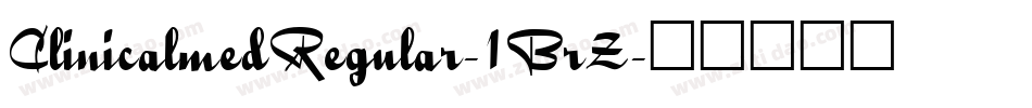 ClinicalmedRegular-1BrZ字体转换