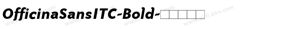 OfficinaSansITC-Bold字体转换