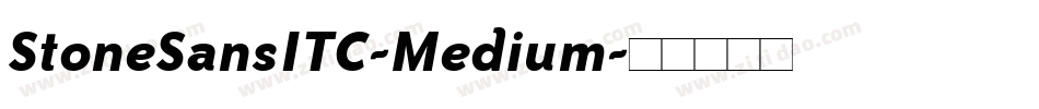 StoneSansITC-Medium字体转换