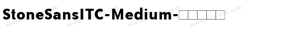 StoneSansITC-Medium字体转换