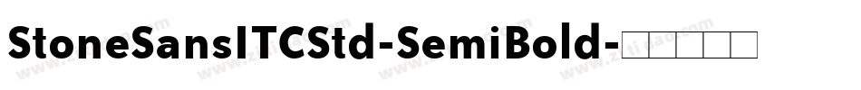 StoneSansITCStd-SemiBold字体转换