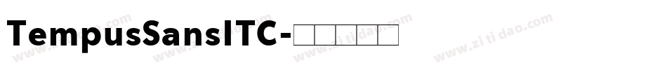 TempusSansITC字体转换