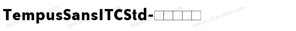 TempusSansITCStd字体转换