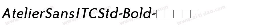AtelierSansITCStd-Bold字体转换