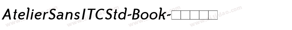 AtelierSansITCStd-Book字体转换