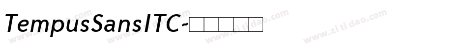 TempusSansITC字体转换