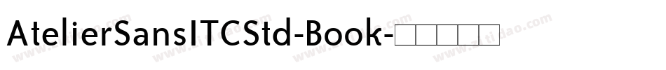 AtelierSansITCStd-Book字体转换
