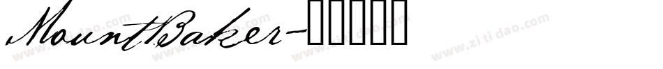 MountBaker字体转换