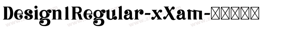 Design1Regular-xXam字体转换
