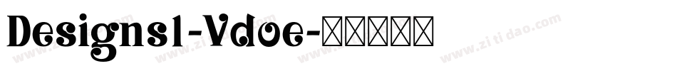 Designs1-Vdoe字体转换