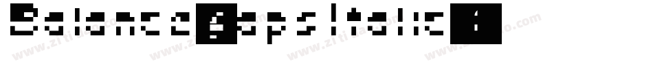 Balance-CapsItalic字体转换