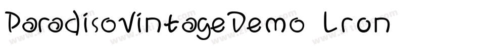 ParadisoVintageDemo-Lr0n字体转换