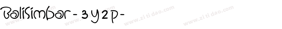 BaliSimbar-3y2p字体转换