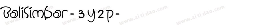 BaliSimbar-3y2p字体转换