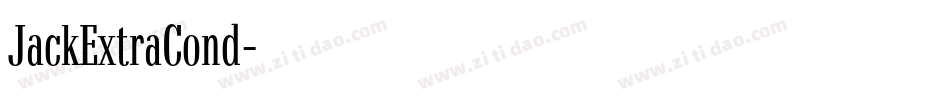 JackExtraCond字体转换