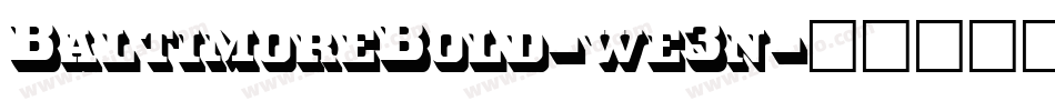 BaltimoreBold-we3n字体转换