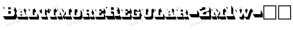 BaltimoreRegular-2m1w字体转换
