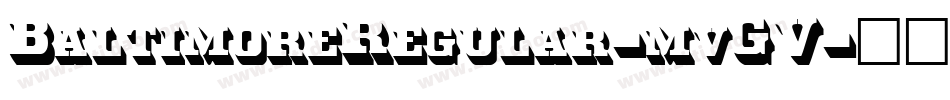 BaltimoreRegular-mvGV字体转换