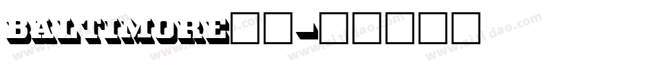 baltimore字体字体转换