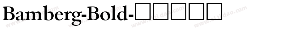 Bamberg-Bold字体转换