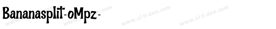 Bananasplit-oMpz字体转换
