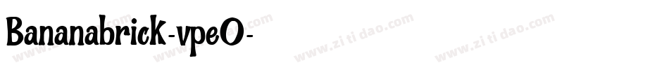 Bananabrick-vpeO字体转换