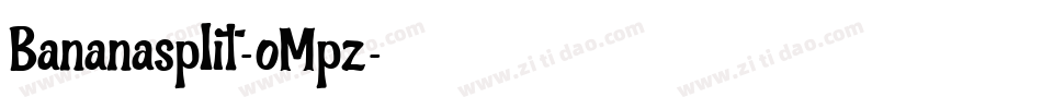 Bananasplit-oMpz字体转换