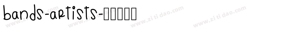 Bands-Artists字体转换