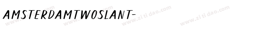 AmsterdamTwoSlant字体转换