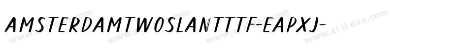 AmsterdamTwoSlantTtf-EapXj字体转换