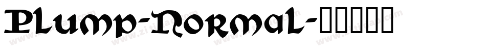 Plump-Normal字体转换
