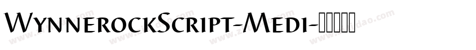 WynnerockScript-Medi字体转换