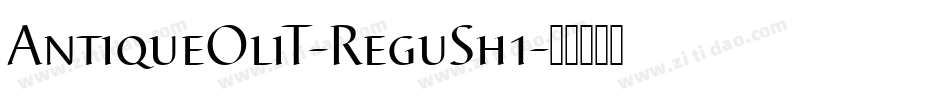 AntiqueOliT-ReguSh1字体转换